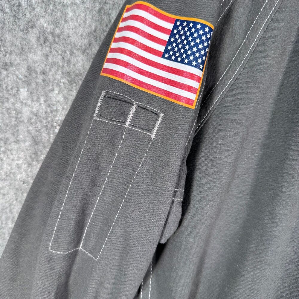 Bulwark FR IQ Series Henley T Shirt Mens L Gray Flame Resistant Workwear NWT - Picture 8 of 14